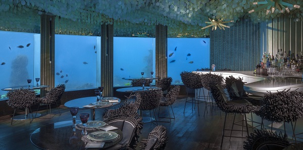 מסעדה מתחת למים באתר הנופש Niyama, האיים המלדיביים